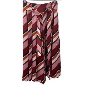 Marella Aidin Pleated Pants Culottes Striped